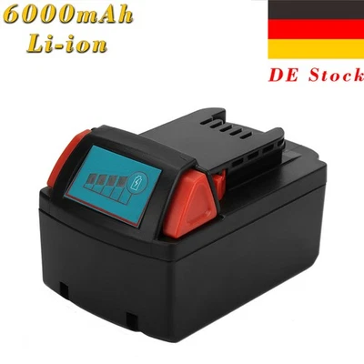 CREABEST 2Pcs Li-ion Akku 6Ah für Milwaukee M18 48-11-1828 48-11-1840 2610 M18XC C18DD