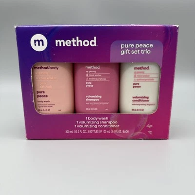 Method Pure Peace Body Wash, Shampoo, Conditioner Gift Set 3.4 oz Each - Image 1 of 2