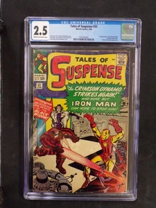 TALES OF SUSPENSE #52 MARVEL COMICS 1964 1ST BLACK WIDOW CGC UNIVERSAL GRADE 2.5 - Picture 1 of 4