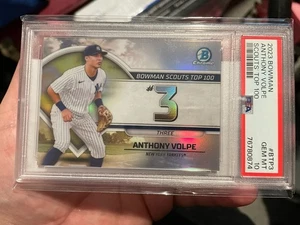 Anthony Volpe 2023 Bowman Chrome Scouts’ Top 100 #BTP-3 New York Yankees PSA10 - Bild 1 von 3