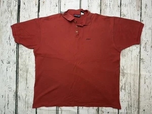 Patagonia Solid Red Embroidered Spell Out Men's Short Sleeve Collared Polo - XL - Picture 1 of 8