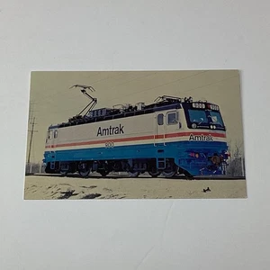 Amtrak 900 AEM7 Electric Locomotive Vintage Lithograph Postcard - Picture 1 of 2