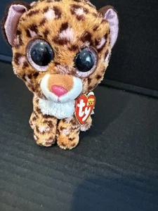 TY SILK  2016 8" BEANIE BOOS "Patches" the Leopard Plush  --  Mint w Tags - Picture 1 of 2