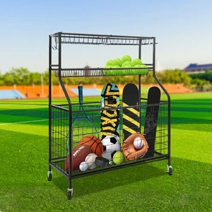 Garage Sports Equipment Organizer, Ball Storage Rack, Toy Storage Rack - Picture 1 of 21