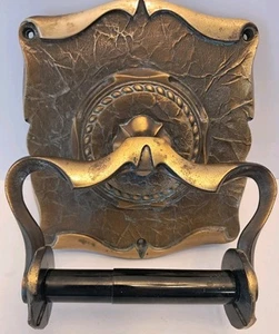 Vintage MCM 1972 Amerock Carriage House Antik Messing Toilettenpapierhalter Wandhalterung - Bild 1 von 8