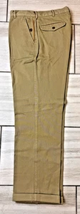 ORVIS Sportswear Men’s Pants Chino Flat Front 100% Cotton Beige 32x31 Vintage - Picture 1 of 8