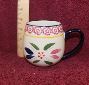 Temptations Old World Bubble 14oz Coffee Mug - Blue - Picture 1 of 4