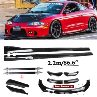 For Mitsubishi Eclipse GSX  Front Bumper Spoiler Body Kit /Side Skirt Glossy Foto 1 de 4
