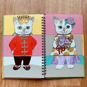 Libro ilustrado de dispositivos moda magia de Yuko Higuchi gatos para cambiarse de ropa Japón - Imagen 1 de 12
