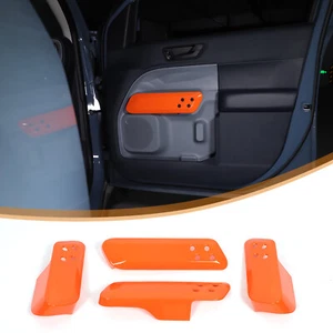 ABS Orange Door Pull panel Accent Trim cover Set Fits Ford Maverick 2022-2025 - Picture 1 of 21