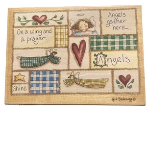 Rubber Stamp Angels Gather Here Collage 90139 Large Heidi Satterberg - Picture 1 of 7