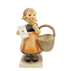 Goebel Hummel Vintage Figurine - Meditation Girl With Letter & Basket 13/0 TMK-5