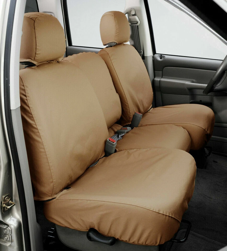 2004-2008 Ford F150 Reg /Supercab Custom Front Buckets SeatSaver Seat Cover Tan - Image 1 of 1