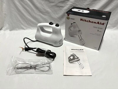 Kitchenaid KHM512WH Batidora de Mano 5 Velocidades, Blanca, Nueva Caja Abierta Foto 1 de 4