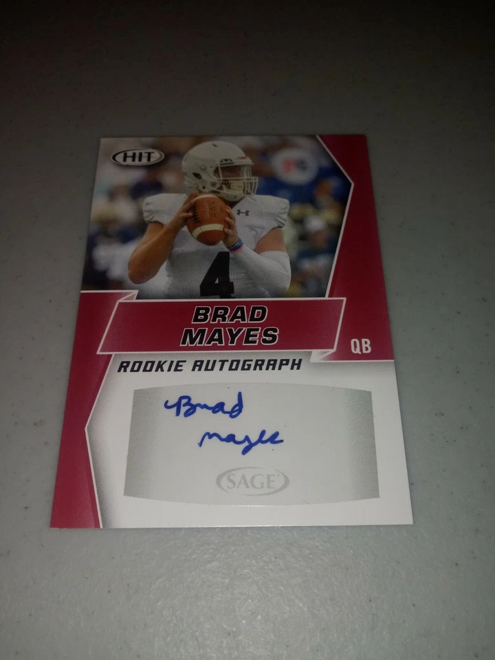 BRAD MAYES 2019 Sage Hit Premier Draft AUTOGRAPH AUTO #A8 LEHIGH UNIVERSITY  - Image 1 of 1