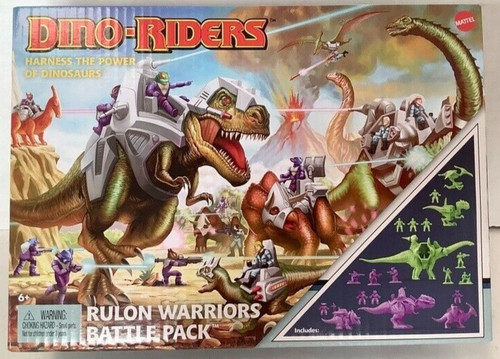 NEW Mattel Dino-Riders Rulon Warriors Battle Pack Entertainment Earth ...