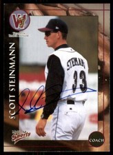 2001 Multi-Ad Wisconsin Timber Rattlers Scott Steinmann Signed IP AUTO #27