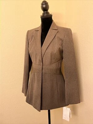 Blazer para mujer Liz Claiborne gran forma de cuerpo a medida 4, $290, nuevo con etiquetas Foto 1 de 4