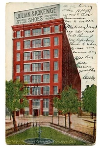 Cincinnati Oh. Julian & Kokenge Schuhfabrik. In der Nähe von Lytle Park. 1907-15. Ohio - Bild 1 von 2