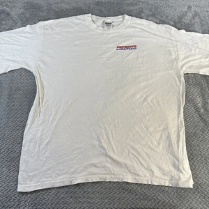 Pep Boys Auto Service Men's Size XL White Shirt Red Blue Logo Vintage - Picture 1 of 7