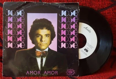 JOSE JOSE ** Amor, Amor / Si Me Dejas Ahora ** 1983 Spain 7" PROMO SINGLE - Image 1 of 4