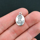 5 Be Yourself Charms Antique Silver Tone 2 Sided - SC3603
