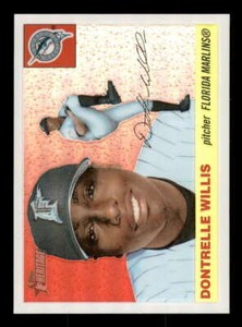 2004 Topps Heritage Chrome Refractor (1:25) 30 Dontrelle Willis Marlins #002/555