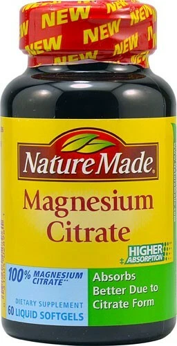 Cápsulas blandas líquidas de citrato de magnesio Nature Made - 60 CT Foto 1 de 1