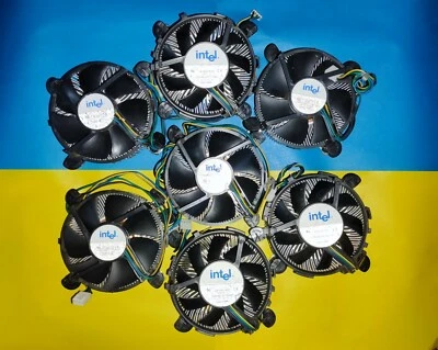 Set of 7 Intel CPU Fan 775 BOX Cooling Fans 3Copper/4Aluminum/ Total 6 lb 9 oz - Image 1 of 3