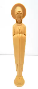 6H Modernist Virgin Mary Christian Statue Beten Stehend Harz Kunststoff Vintage! - Bild 1 von 6