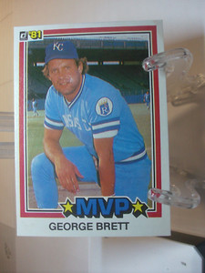 1981 Donruss Baseball Card  #491 - George Brett MVP - Kansas City Royals (98473)