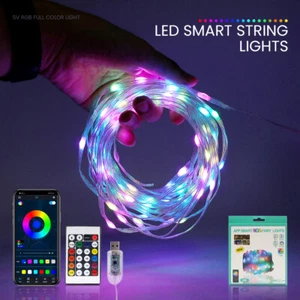 10-120M USB RGBIC Addressable Fairy String Lights LED Garden Party Wedding - Picture 1 of 14