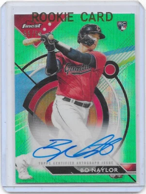 2023 TOPPS Finest baseball Bo Naylor Green Wave RC rookie auto /99 card #FA-BN - Image 1 of 2