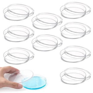9 Pcs Kunststoff-Petrischalen 70 mm x 15 mm mit Deckel Sterile Bakterienkultursc - Bild 1 von 6