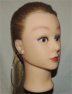 Real 18KT Gold Plated Big Extra Large Hoop Round Earrings 3.75" (98mm) "New" - Picture 1 of 4