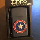 Vintage 1994 US Army 9th Logistics Command Zippo Lighter Slim Blue And Gift Bag