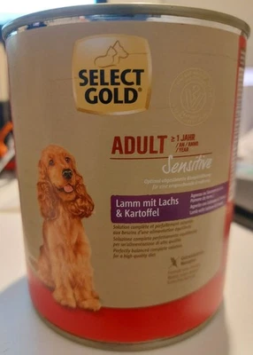 Select Gold Nassfutter für Hunde, Lamm mit Lachs & Kartoffel, 800g - Bild 1 von 3