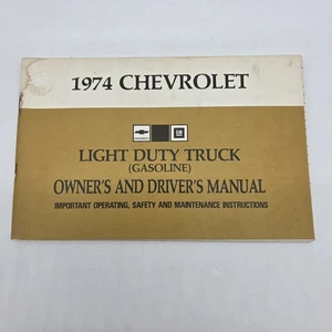1974 Chevrolet Truck Owners Manual Chevy Original Light Duty OEM - Picture 1 of 12