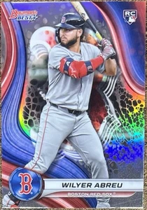 2024 Bowman's Best Wilyer Abreu Rookie rifrattore #15 Boston Red Sox - Foto 1 di 2
