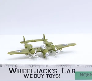 Bolt USAAF Lockheed P-38 Lightning WWII Bomber 1985 Go-Bots Bandai Vintage - Picture 1 of 4