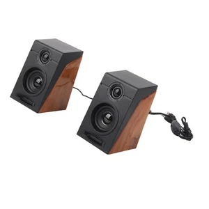 .›Pc Speakers Hifi Deep Bass Adjustable Volume Plug And Play Desktop Speaker Set - Picture 1 of 24