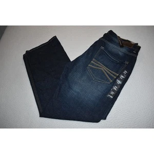Express Blue Jeans Herren Größe 36 x 34 Blake Loose Fit Bootcut Baumwolle Blau NEU - Bild 1 von 9