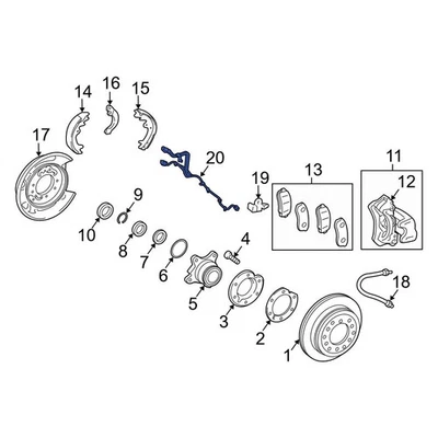 For Lexus GX460 10-23 Lexus Rear ABS Wheel Speed Sensor Wiring Harness Foto 1 de 2