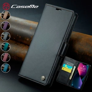 Magnetic Wallet Case Card Leather Flip Cover for iPhone 17/17 Pro/17 Pro Max/Air - Picture 1 of 19