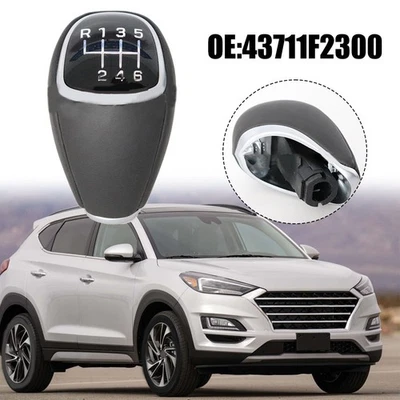 43711F2300 Knob 6 Speed Shift Knob Wear-resistant Anti-corrosion No Deformation - Image 1 of 4