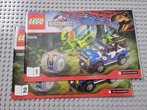 New LEGO Instruction Manual Only 75916 Dilophosaurus Ambush Jurassic World - Picture 1 of 1