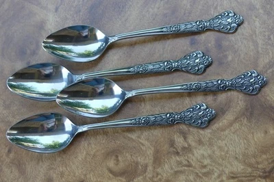 4 cucharaditas de acero inoxidable Versalles 6,5" de MSI cubiertos Japón cena floral Foto 1 de 3