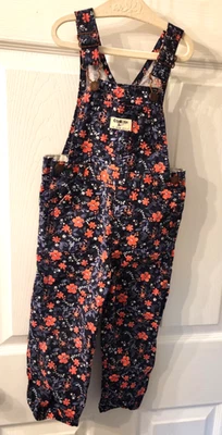 Цветочный комбинезон Oshkosh B'Gosh для девочек 3T Vestbak розовый фиолетовый синий б/у - Изображение 1 из 4