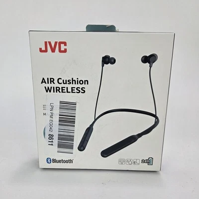 JVC HA-FX41W Air Cushion Neckband Bluetooth Wireless Headphones - Black - Image 1 of 4