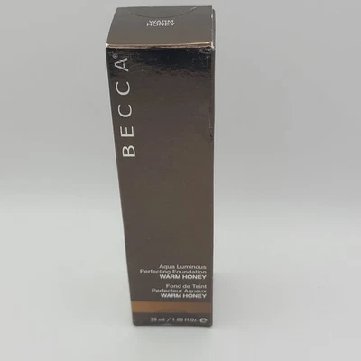 Becca Aqua Luminous Perfecting Foundation Warm Honey - Size 30mL / 1 Oz. New - Image 1 of 4